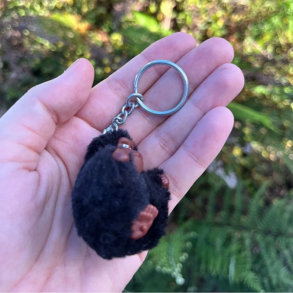 Kipling Daniel Black Gorilla Keychain